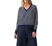 Levi's Damen Tara SUPER Soft Vneck Pullover, Parisienne Stripe Pe, XL