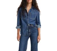 Levi's® Hemdbluse in Denim-Optik in Jeansblau, Größe L