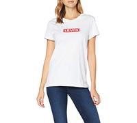 Levi's The Perfect Tee Box Tab White Graphic Größe: XXS | Hemden Outlet | Damen | Weiß