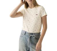 Levi's® Regular Fit T-Shirt mit Logo Patch in Offwhite, Größe XS