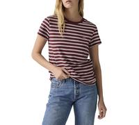 Levi's® T-Shirt mit Label-Patch Modell 'TRUDY' in Bordeaux, Größe S