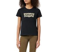Levi's Damen The Perfect Tee T-Shirt,Batwing Leopard Caviar,XS