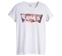 Levi's Damen The Perfect Tee T-Shirt,Housemark Photo Fill - White,L