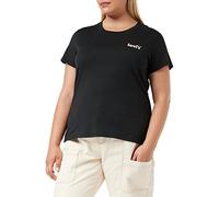 Levi's Damen The Perfect Tee T-Shirt,Reflective Poster Logo Caviar,M