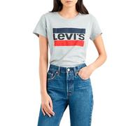 Levi's Damen The Perfect Tee T-Shirt,Sportswear Logo Heather Grey,S