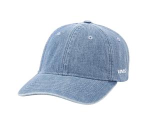 Levis - "Essential" Baseball-Mütze, Leder-Aufnäher (Blau) Einheitsgröße