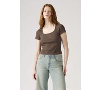 Levi's Essential Square Neck Tee Brown Größe: XS | Hemden Outlet | Damen | Braun