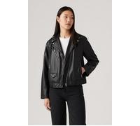 Levi's Faux Leather Biker Jacket In Black Größe: M | Lederjacken Outlet | Damen | Schwarz