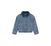 Jeansjacke LEVI'S KIDS, Mädchen, Gr. 16 (164), blazing blau, Denim/Jeans, Obermaterial: 99% Baumwolle, 1% Elasthan, regular fit normal, Manschette, Jacken Jeansjacke, mit Animal-Muster (86177541-16) b