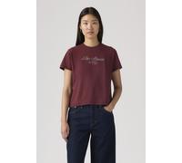 T-Shirt LEVI'S "GRAPHIC CLASSIC T", Damen, Gr. S (36), levi's script tawny, Single Jersey, Obermaterial: 100% Baumwolle, figurumspielend hüftlang, Rundhals, Shirts T-Shirt, Glitzerne Applikation (5858