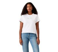 Levi´s ® Graphic Classic T-shirt L Rhinestone Serif Logo Bright White