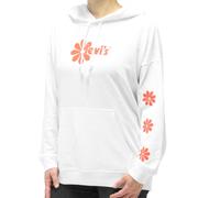 Levi''s Graphic Rider Hoodie Sweatshirt Damen White Poster Logo - Weiß / M