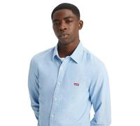 Levi's® Langarmhemd mit Logo-Badge auf der Brust, hellblau