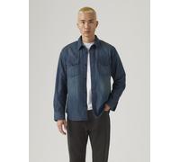 Jeanshemd LEVI'S "RELAXED FIT WESTERN", Herren, Gr. L, N-Gr, too good, Denim/Jeans, Obermaterial: 100% Baumwolle, relaxed fit, 1-Knopf-Manschette, Hemden Jeanshemd, im Western-Stil (39253155-L) too go
