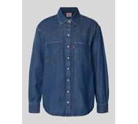 Levi's® Hemdbluse in Denim-Optik in Jeansblau, Größe XS