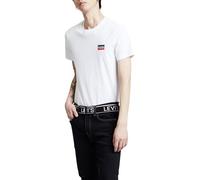 Levi's Herren 2-Pack Crewneck Graphic Tee T-Shirt, Sportswear White/Mineral Black, XXL