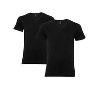 Levi's Herren 200sf V-Neck 2p Weste, Schwarz (Jet Black), Large (Herstellergröße: 030)