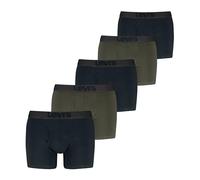 Levi's Herren 5-Pack Boxer Brief with Melange Waistband, Soft Cotton, Tag-Free, Breathable Comfort Retroshorts