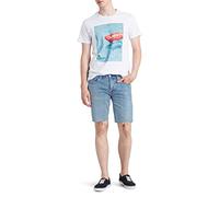 Levi's Herren 511 Slim Hemmed Short Shorts, per pack Blau (Harbour 0102), W28(Herstellergröße: 28)