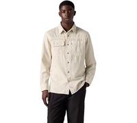Levi's Herren Freizeithemd Auburn Worker mit Spitzkragen, Relaxed Fit, Grau (Harp Silver Birch Ga), M