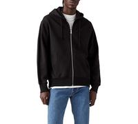 Levi's Herren Authentic Full Zip Sweatshirt, Black Agate Garment DYE F Black Agate, XL