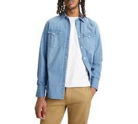 Levis Herrenhemd Barstow Western in hellblauem Stone L Regular Fit