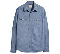 Levi's Herren Barstow Western Standard Hemd,Grant Mid Blue Chambray,XS