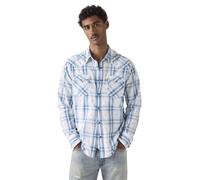 Levi's Herren Barstow Westernhemd mit Spitzkragen, Regular Fit, Blau (Dragon Flies), M