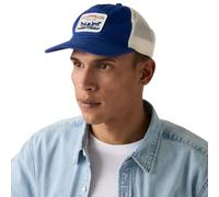Trucker Cap LEVI'S "PRESIDIO TRUCKER", Damen, blau (true blau), Web, Baumwolle, unifarben, Caps, mit Logo Stickerei (38611545-0) true blau
