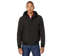 Levi's Herren-Bomberjacke mit Sherpa-Futter und Kapuze, Schwarz, XXL