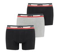 Levi´s Underwear Logo Boxershorts 3 Einheiten 2XL Black / Grey Melange