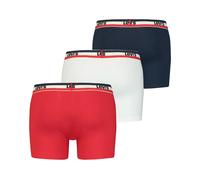 Levi's Herren Boxer-Shorts im Pack - Sportswear Logo Boxer Brief, Vorteilspack, Cotton Stretch Weiß/Blau/Rot M 6er Pack (2x3P)