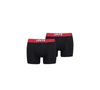 Levi's Herren Boxer Underwear, Black / Red, S