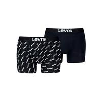 Levi's Herren Boxer Briefs Logo All-over Print Organic Cotton Black/White M