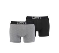 Levi´s Underwear Optical Illusion Organic Cotton Boxershorts 2 Einheiten 2XL Grey / Black