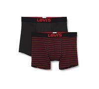 Levi's Herren Boxer Underwear, Red / Black, L