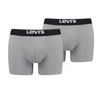 Levi's Boxershorts Solid Basic Organic mit Logobund Grau Melange M
