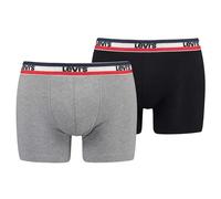 Levi's Herren Boxershorts, 2er Pack - Sportswear Boxer Brief Organic, Logobund XL Mehrfarbig