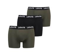 Levi's Boxershorts Repeat Logo 3er-Pack – Khaki/Dunkelgrün – XL