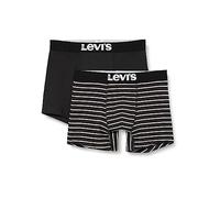 Levi's Boxershorts Boxer Briefs Herren Gr. S schwarz/gestreift 95% Baumwolle/5% Elasthan Logo-Bund