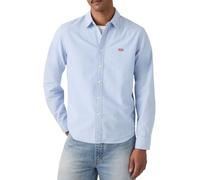 Langarmhemd LEVI'S "CLS BATTERY HM SHIRT - STANDARD", Herren, Gr. M, N-Gr, blau (allure), Web, Obermaterial: 100% Baumwolle, normal hüftbedeckend, Hemden, mit abgerundetem Saum (82156205-M) allure