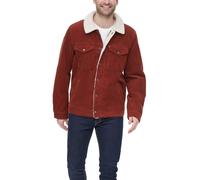 Levi's Herren Corduroy Sherpa Trucker Jacke, Rostrot, Medium