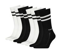 LEVIS Herren Damen Unisex Socken Regular Cut Sport Stripe Socks 4 Paar, Farbe:Mehrfarbig, Größe:43-46, Artikel:-001 black/white