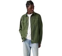 Levi's Herren Freizeithemd Auburn Worker mit Spitzkragen, Relaxed Fit, Grün (Erick Kombu Green Ga), S