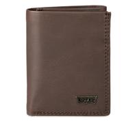 Levi's Herren-Geldb rse, dreifach faltbar, elegant und schmal, mit Sichtfenster f r Ausweise und Kreditkartenhalter, Braun Xcap, Einheitsgr e