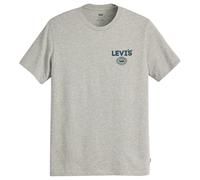 Levi's Herren Graphic Crewneck Tee T-Shirt, Coolmax Ssnl HL Logo Midtone Heather Grey, XS