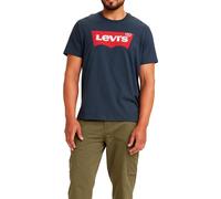 Levi's Herren T-Shirt Graphic Set-In Neck – Batwing-Logo – Dress Blues – Gr. L