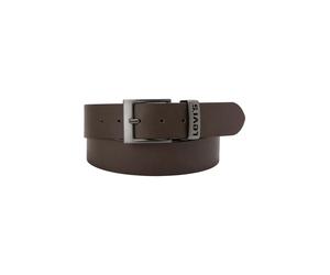Levis Herren Gürtel Ashland Metal aus glattem Rindsleder in braun 120