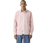 Jeanshemd LEVI'S "BATTERY HM SHIRT SLIM", Herren, Gr. XL, N-Gr, rot (lotus), Denim/Jeans, Obermaterial: 98% Baumwolle, 2% Elasthan, slim fit, Hemden, mit Logobadge (37982003-XL) lotus