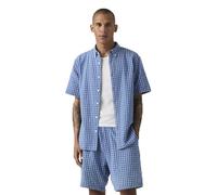 Levi's® Relaxed Fit Freizeithemd aus reiner Baumwolle Modell 'AUTHENTIC BUTTON DOWN' in Blau, Größe M